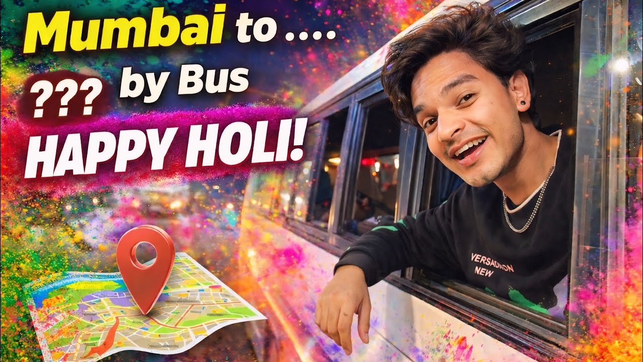 Mumbai to .??? | Suddenly plan | By Bus | #trending #vlog #lifestyle #holi #viralvideo #bus #byroad 