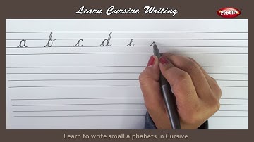 Cursive Writing | Writing Small Alphabets in Cursive | Alphabets in Cursive Letters