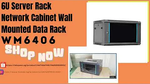 6U Server Rack Network Cabinet Wall Mounted Data Rack WM6406