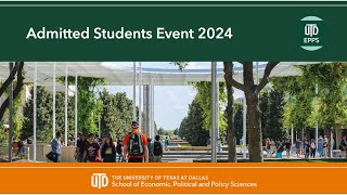 2024 EPPS Admitted Students Town Hall Event