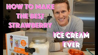 How to make JENIS ROASTED STRAWBERRY ICE CREAM | Cooking Demo