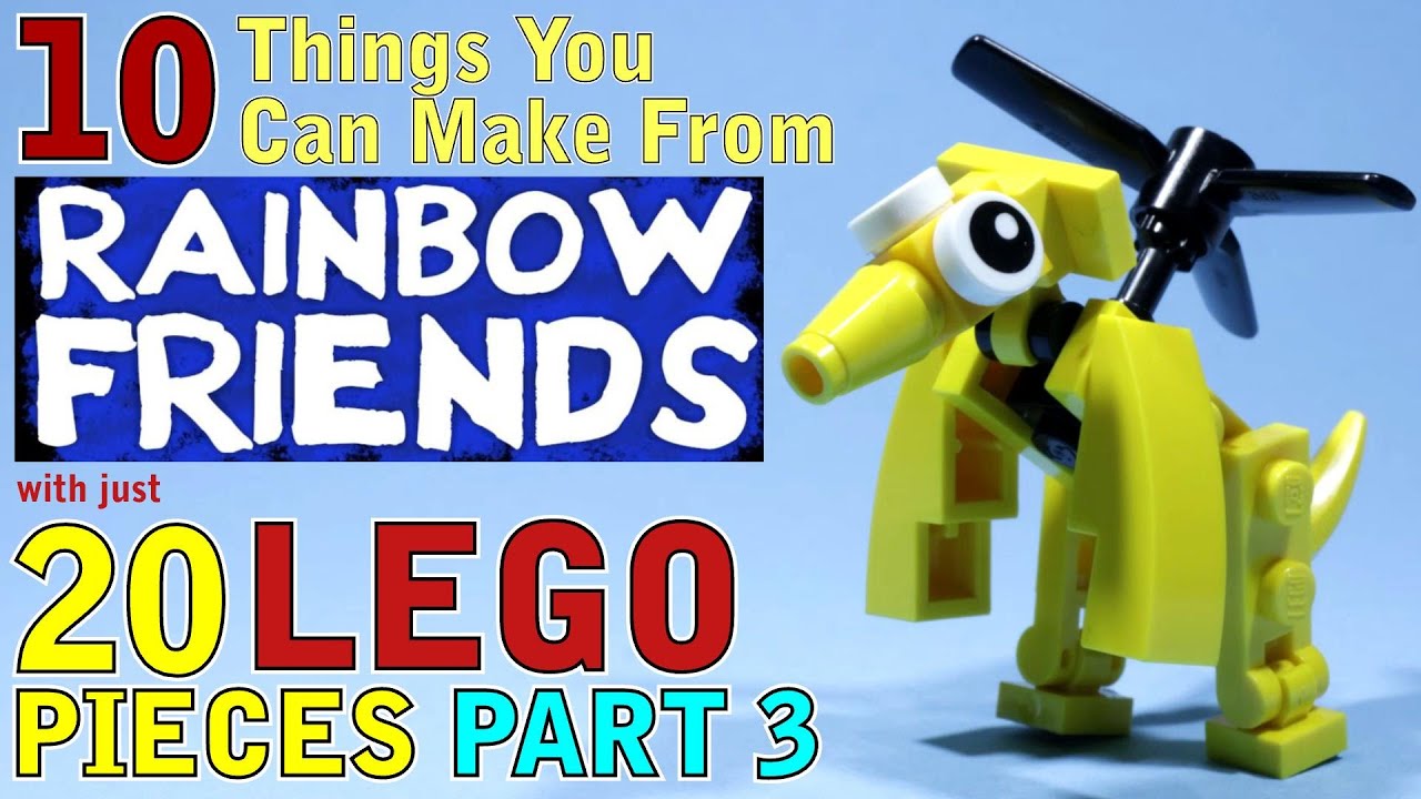 Rainbow Friends Set of 8 People From Roblox Custom Building 