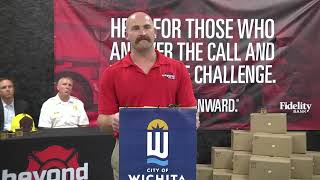 Beyond the Call donation to Wichita firefighters
