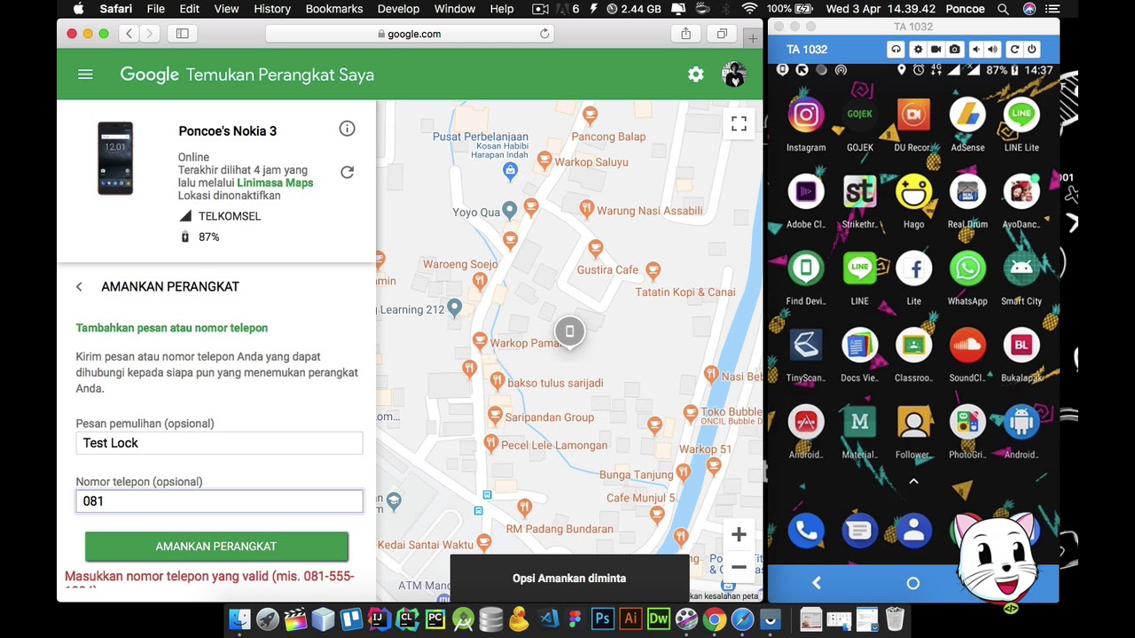 Melacak Perangkat atau HP Android yang Hilang