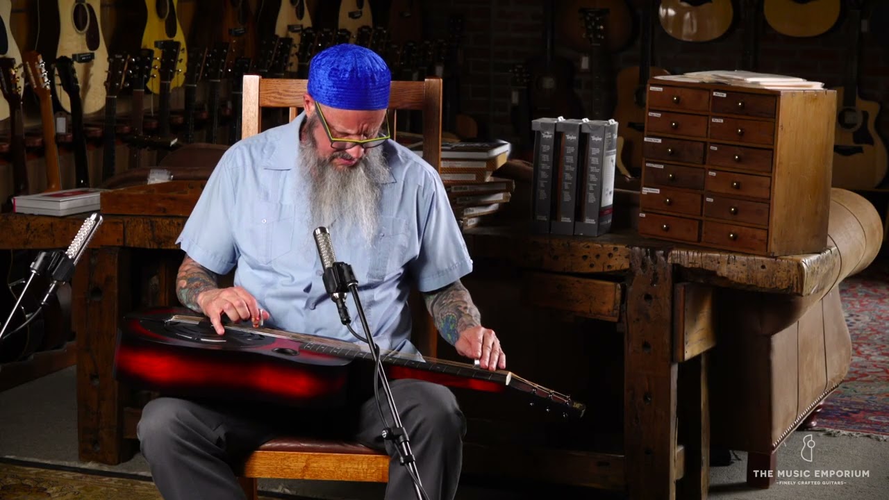 Beard Radio Standard E Model Squareneck - Scarlet Burst