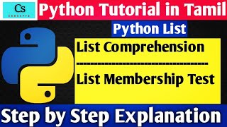 Python Tutorial in Tamil || Part -7 || Python List