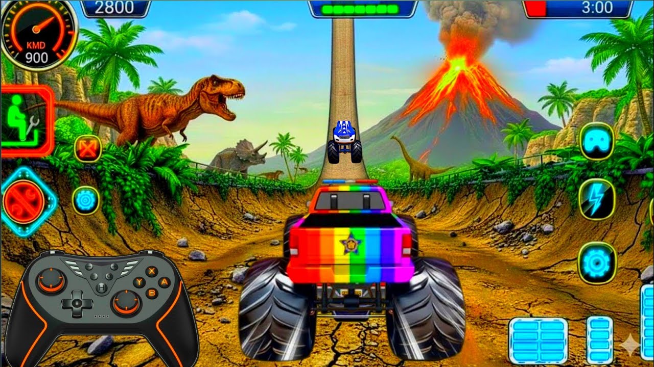 How To Monster Truck Racing - Car Racing Game - Android gameplay