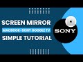Screen Mirroring on MacBook to Sony Google TV! How To