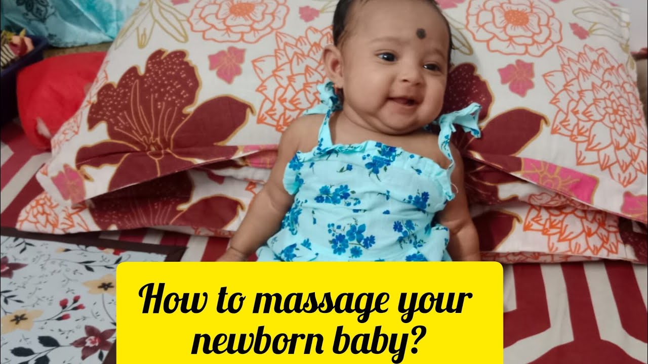 How to massage your newborn baby?/ massage tips for babies/oil massage
