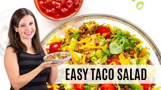Healthy TACO SALAD RECIPE: Easy In 20 Minutes!
