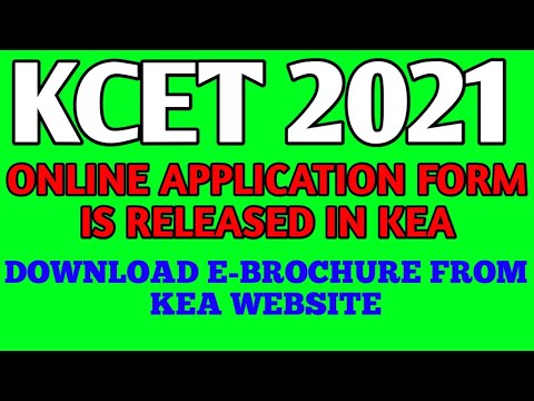 KCET-2021 APPLICATION FORM