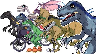 Jurassic World Dinosaur Velociraptor hybrid Comparison Animation