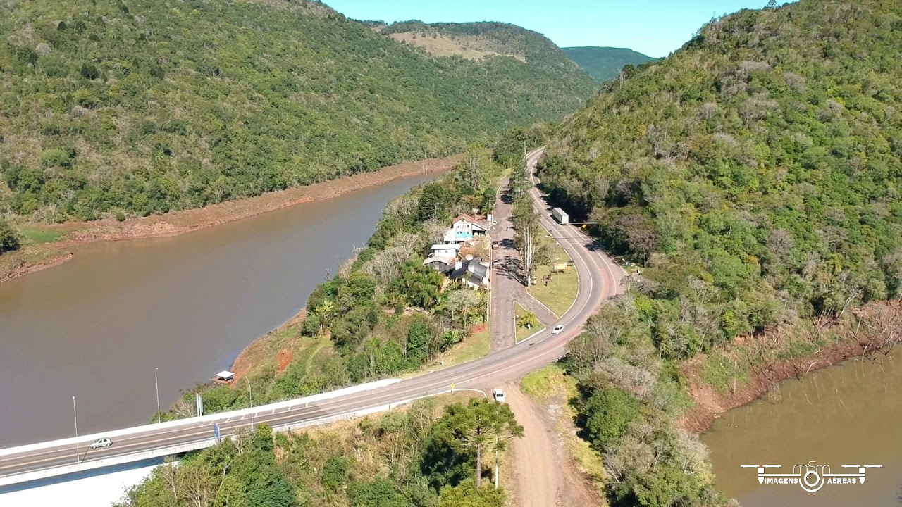 Ponte sobre o Rio Pelotas - Divisa entre SC e RS - YouTube