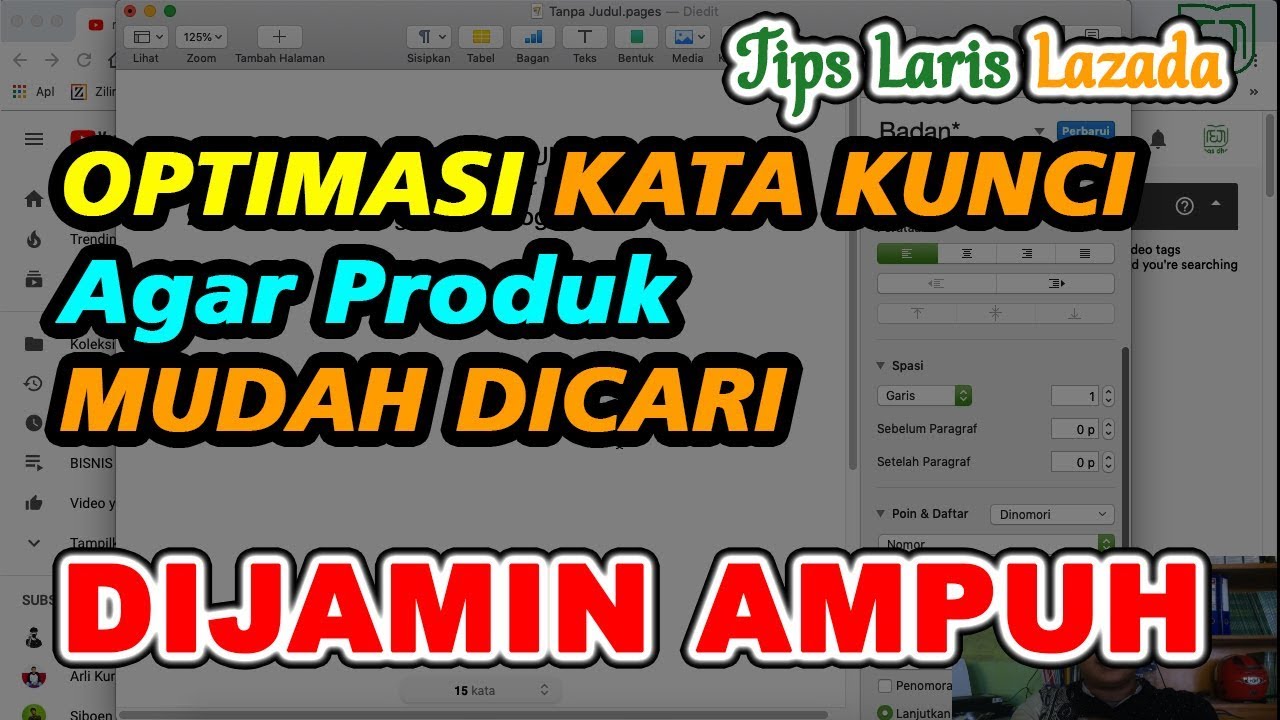 Optimasi Judul Produk Agar Mudah Dicari Cara Riset Kata Kunci Seo Lazada Mas Dhar Channel Youtube