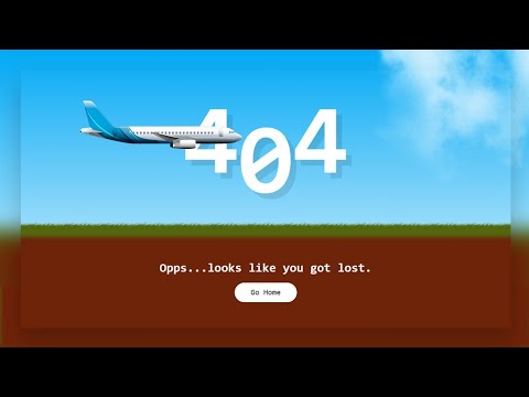 Creating an Animated 404 Page using HTML & CSS | Responsive Web Design