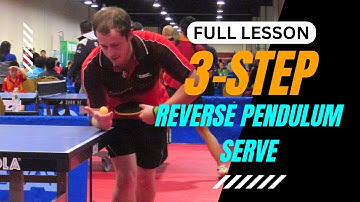 3 Steps to Learn and Develop Reverse Pendulum Serve Technique in Table Tennis