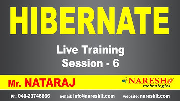 Hibernate Live Training | by Mr. Nataraj | Session-6