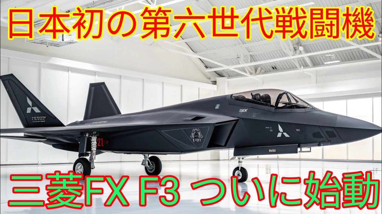 三菱FX F3日本が生み出す第六世代次世代戦闘機! - YouTube