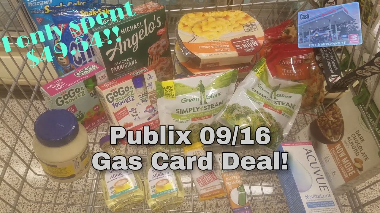Publix Gas Card Deal 09 15 YouTube