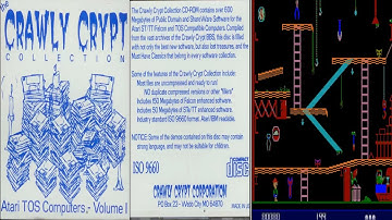 ATARI ST CD ATTRACT MODE Crawly Crypt Vol 1 Volume 1 SOFTWARE COLLECTIONS