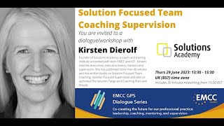 Kirsten Dierolf - Solution Focused Team Coaching Supervision