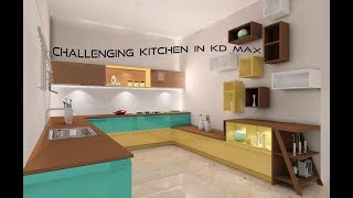 Challenging Kitchen In Kd Max Perfect Light Setting Tutorial