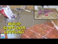 How To Level Wood Subfloor with Floor Leveling Compound Mapei DIY MrYoucandoityourself