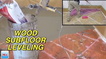 How To Level Wood Subfloor with Floor Leveling Compound Mapei DIY MrYoucandoityourself