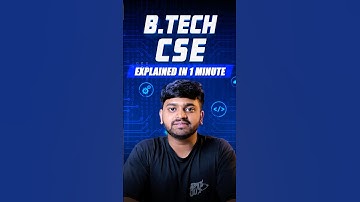 BTech CSE Explained in 1 Minute | Is B.Tech CSE Worth It in 2025? | Intellipaat #shorts