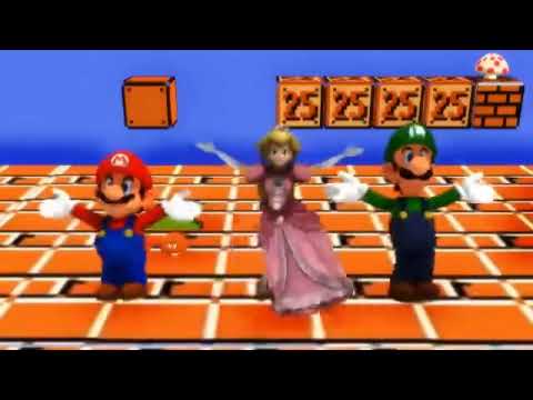 MMD X Super Mario Get Down Mario Luigi Peach 