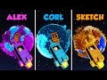 ALEX vs CORL vs SKETCH - PLANET HOUSE in Minecraft! (The Pals)