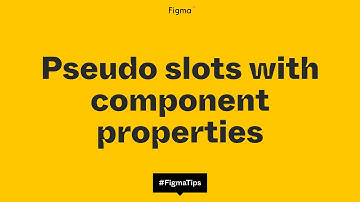 Pseudo slots with component properties