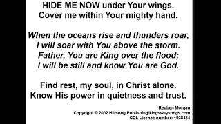 Hide me now under Your wings • Reuben Morgan