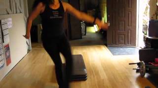 Step class choreography, January 2016