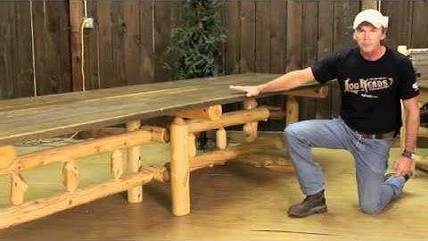 Log Furniture Series - Log Dining Table Design Options