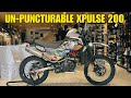 Xpulse 200 with tyre mousse pune mx stores bike is lighter faster louder