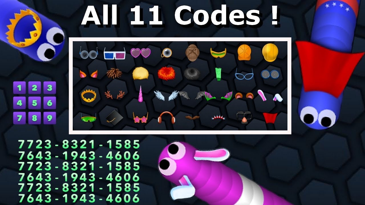Slither.io NEW CROWN CODE (yes!) - Slitherio codes 100% Working // Bunny  Ears Cosmetics + A.I. 