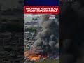 Philippines Breaking News: Massive Fire Breaks Out In Residential Area Of Manila #shorts