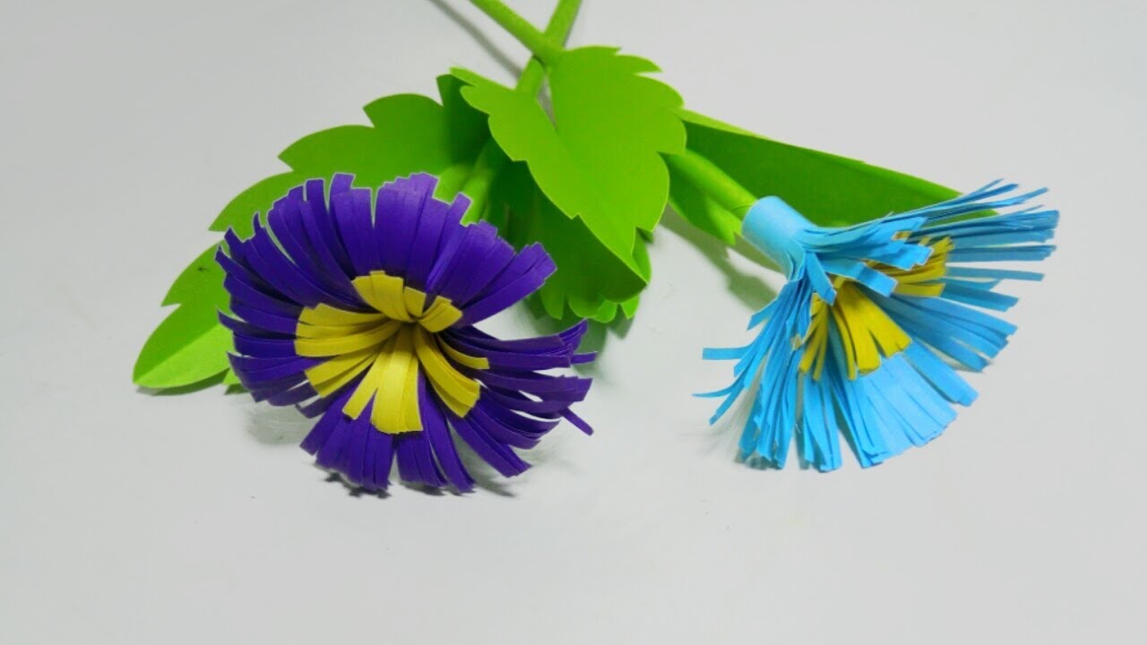 Easy Paper Flower | How To Make Flower With Paper Step By Step | Paper