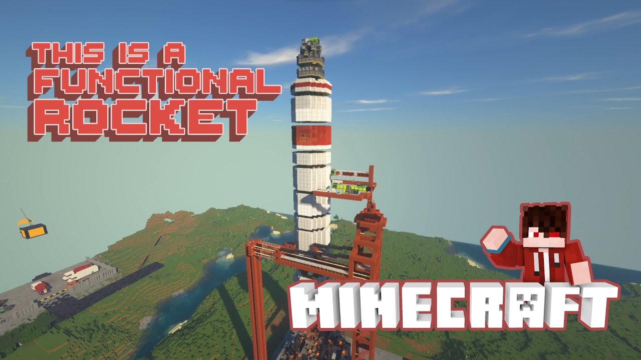 The Largest Flying Rocket in Minecraft