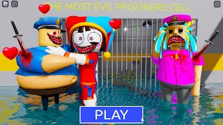 WATER NIGHTMARE MODE | BARRY FALL IN LOVE WITH POMNI DIGITAL CIRCUS? OBBY ROBLOX #roblox #obby