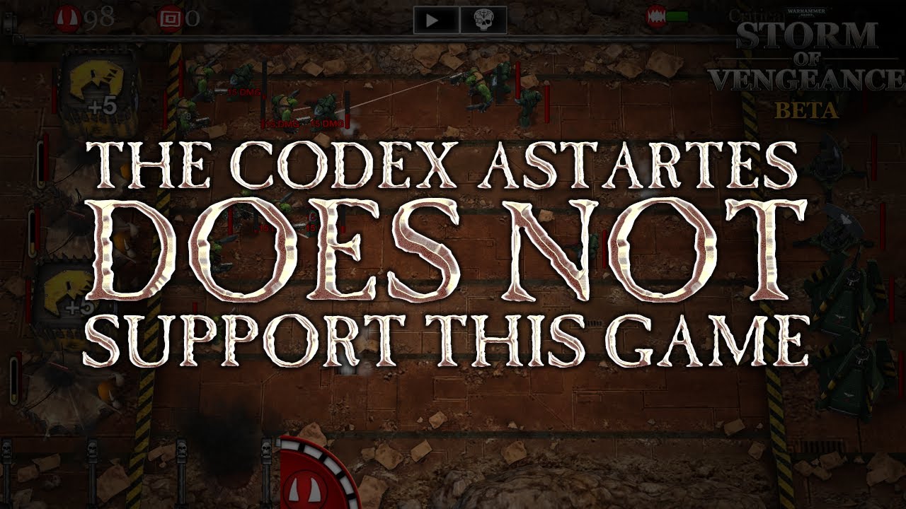 The Codex Astartes Does Not Support This Game Youtube