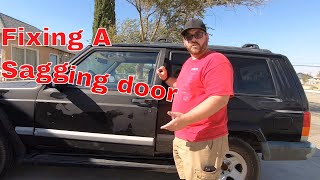 How to fix your sagging door on your Jeep Cherokee XJ