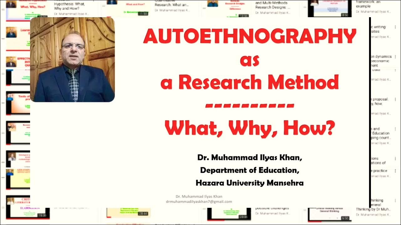 Autoethnography as a Research Method: What, Why, How? - YouTube