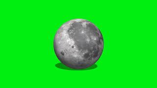 Moon Rotation Chroma Key no copyright Free Video Photo Shop Green Screen CG