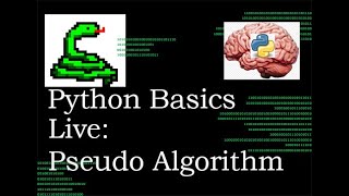 Python Basics Live Stream Pseudo Algorithm Building Blocks || Edge Cases