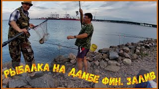 Рыбалка на финском заливе. Порт Бронка. как добраться. пешком по мосту