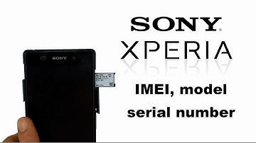 Sony XPERIA Z2 Z3 Z1 Compact Z Ultra C3 M2 - How to Find Model, Serial, Identification Number, IMEI