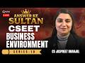 CSEET Business Environment 🔥 Answer Ke Sultan Series - 10 | By CS Jaspreet Dhanjal