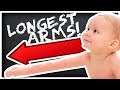 *THIS* BABY HAS THE LONGEST ARM IN THE WORLD!!